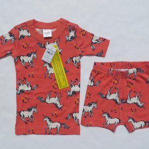 Hanna Andersson 90 Girls 3T Pajamas Short John NEW